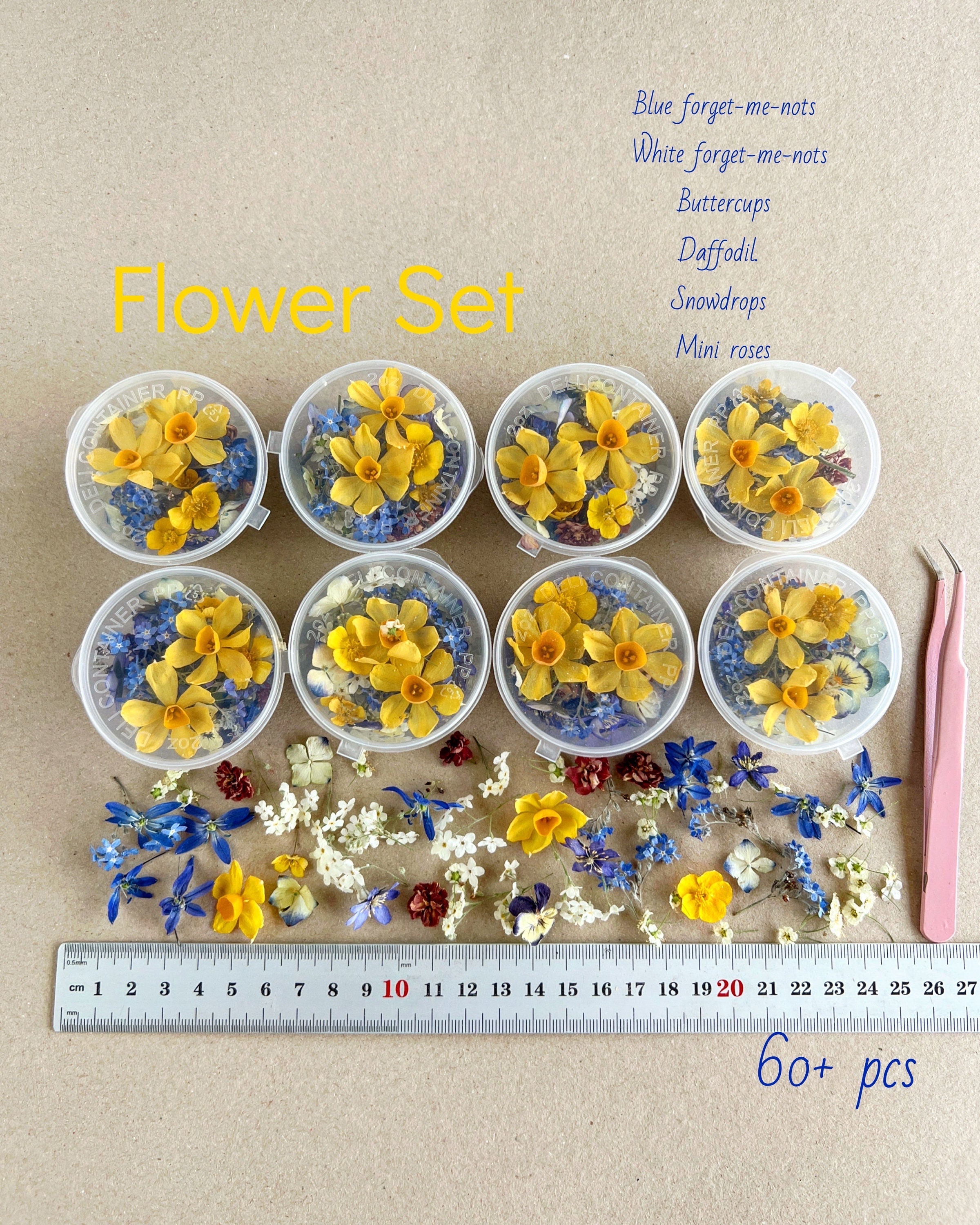 Scrapbook Supplies / Mini Resin Flowers / Flower Decor / Scrapbook  Accessories 