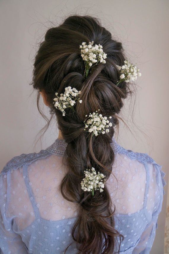 Cute Hairstyles With Baby Breath Flowers#accessories #hairstyles  #hairstyling #shorts #fashionhaul93 - YouTube