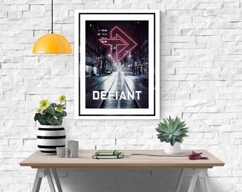 Overwatch League Poster Toronto Defiant PRINTABLE Instant Digital Download