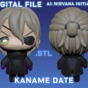 Kaname Date STL File Downloadable Printable AI: Het Somnium Files / Nirvana Initiative voor 3D-printen