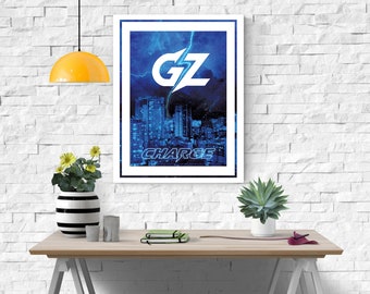 Overwatch League Poster Guangzhou Charge PRINTABLE Instant Digital Download