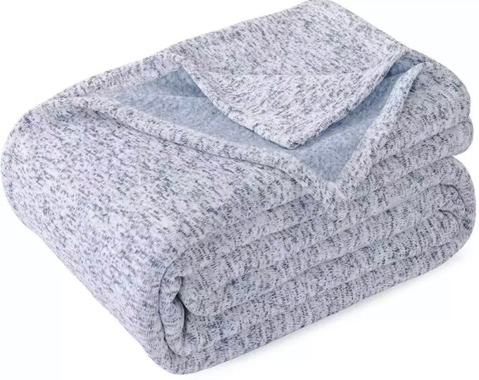 Sublimation Gray Sweater Fleece Blanket 50x60 Blank Ready to Etsy