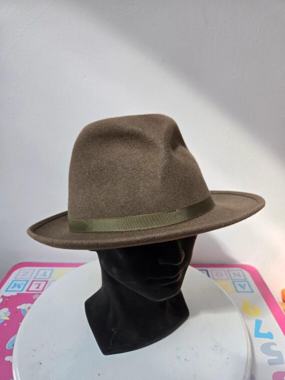 Austin Reed Regent Street Vintage Fedora Hat Grey Wool Felt