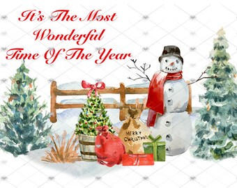 Its the Most Wonderful Time of the Year PNG, Christmas Design, Download Printable