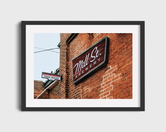 Toronto City Distillery District Mill Street Sign | Canada print | Travel photography | Canada wall art | Toronto decor