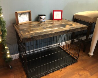 dog crate table etsy