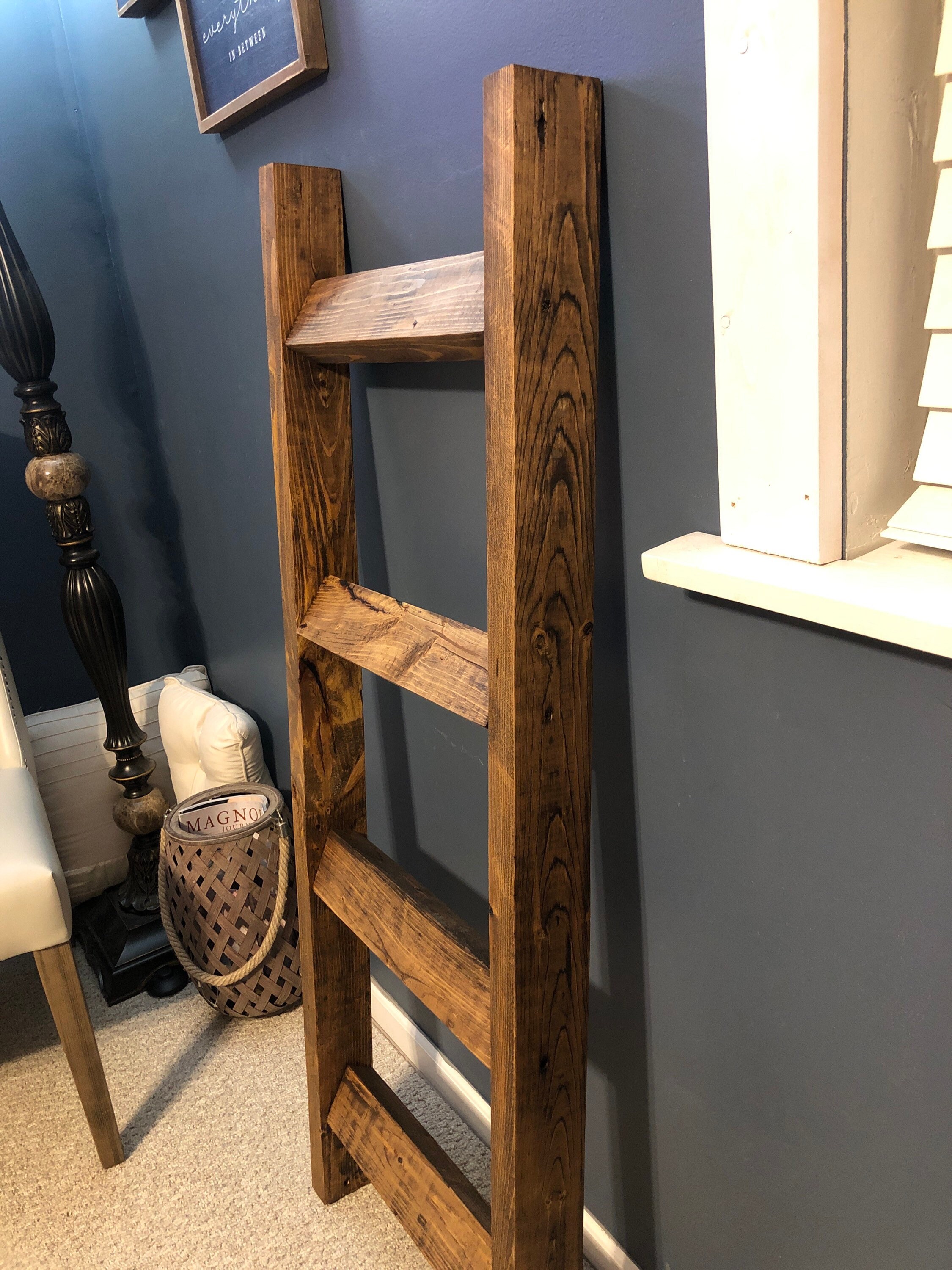 Handmade blanket ladder handmade blanket rack handmade Etsy
