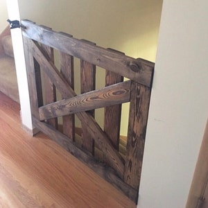 custom wood baby gates for stairs