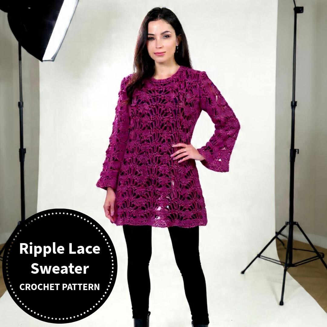 crochet ripple dress pattern Ripple Crochet Dress