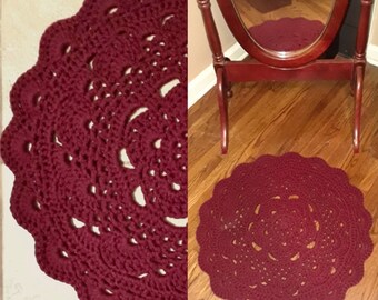 Mandala Star Accent Rug Crochet Pattern, DIY Rug, Easy Beginner Crochet, DIY Projects, PDF