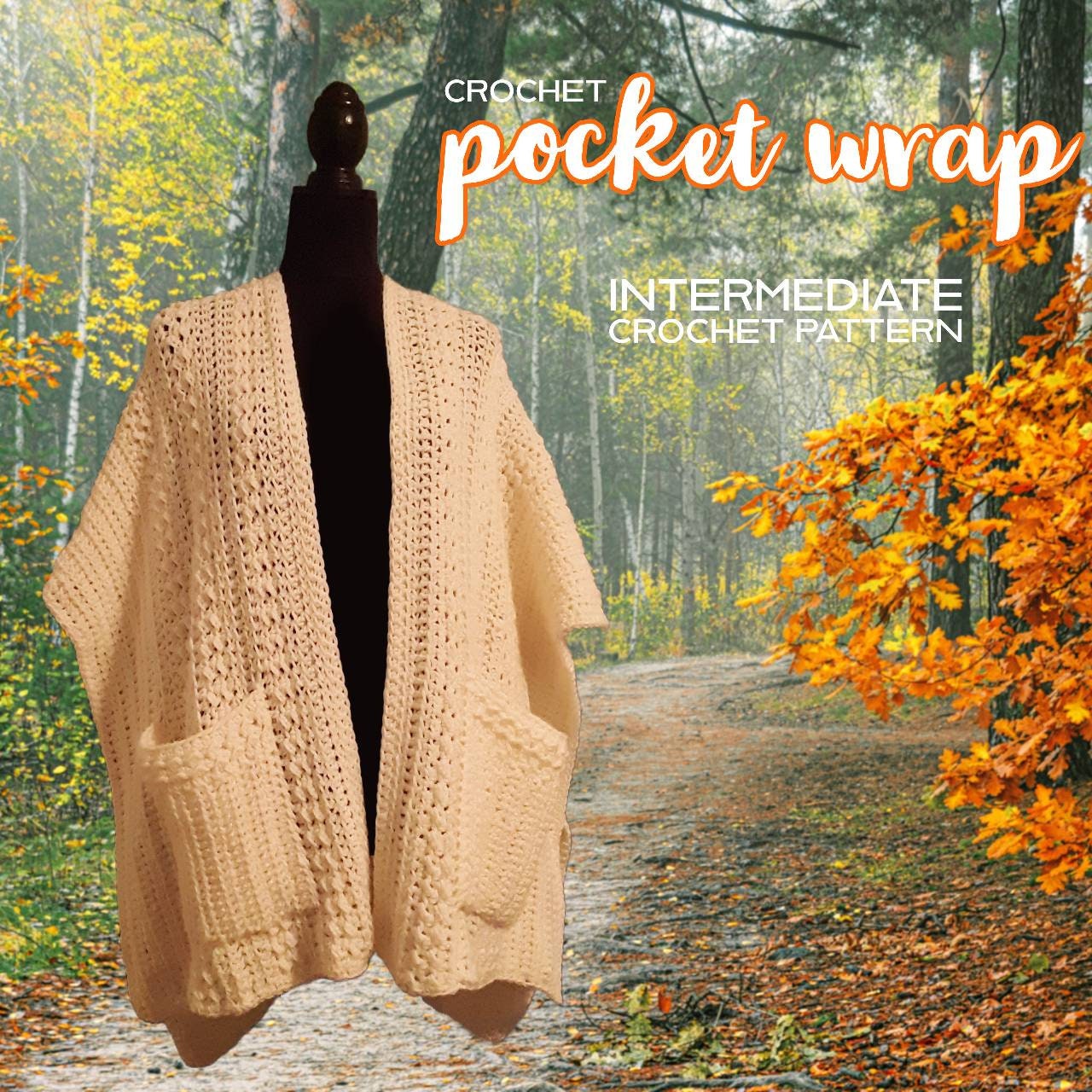 Crochet Pocket Fleece Shawl With Pockets Pattern Chemo Shawl