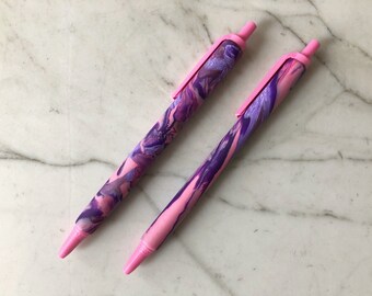 Gift For Mom Novelty Pens Pens In Pink Colorful Crystal Pen Crystal Purple Pen Pretty Pens Pretty Writing Pen