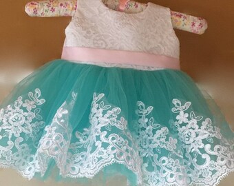 Robe de fille fleur pour bébé , Robe de fille à fleurs pour tout-petits , Robe d’anniversaire , Robe de mariage pour bébé ,Robe de fête bébé