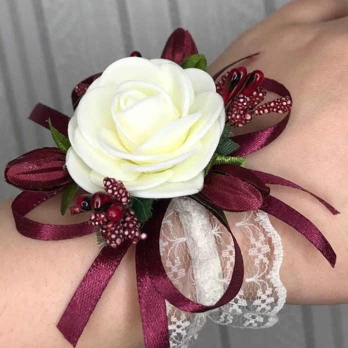 Flower girl wrist corsage.Prom flower wrist corsage.Floral Etsy