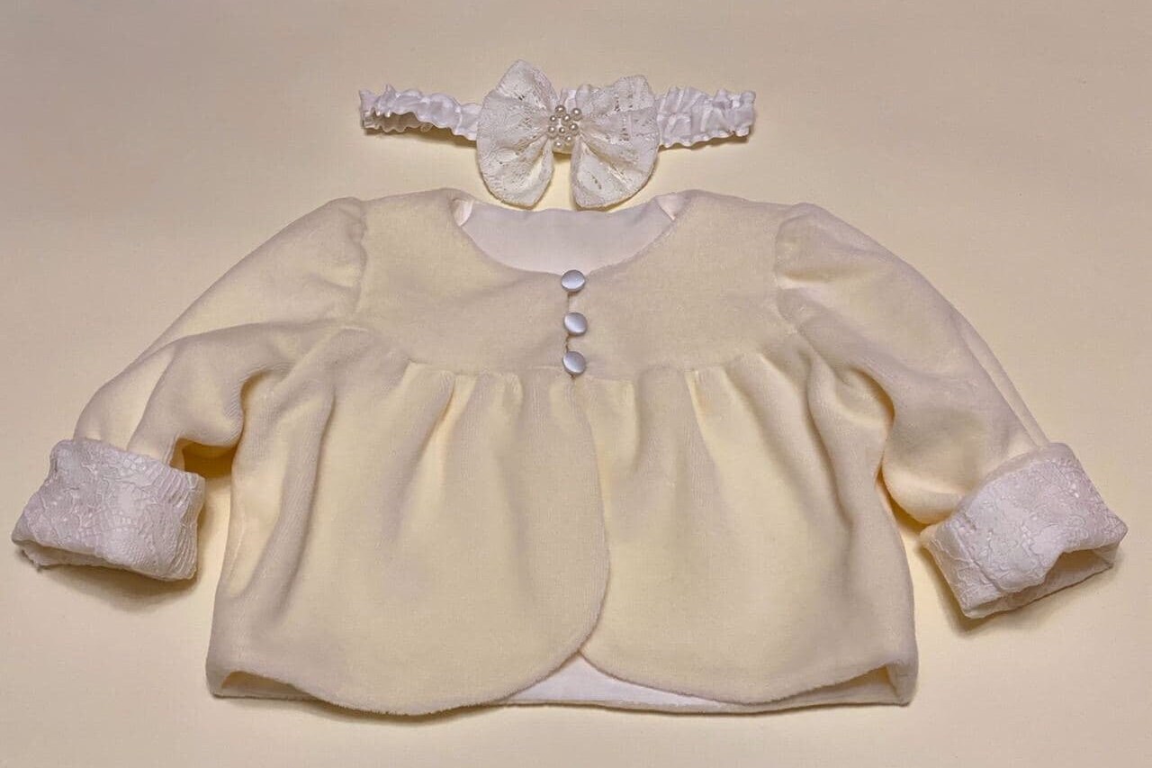 Baby ivory christening cardigan 2025