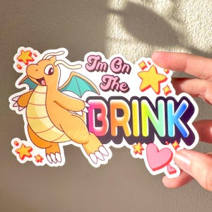 Dragonite On The Brink Bumper Sticker