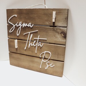 Sorority Photo Frame Wall Hanger | Sorority Decor | Custom Sorority | Photo Frame | Polaroid Frame | Big and Little | Big Little Reveal