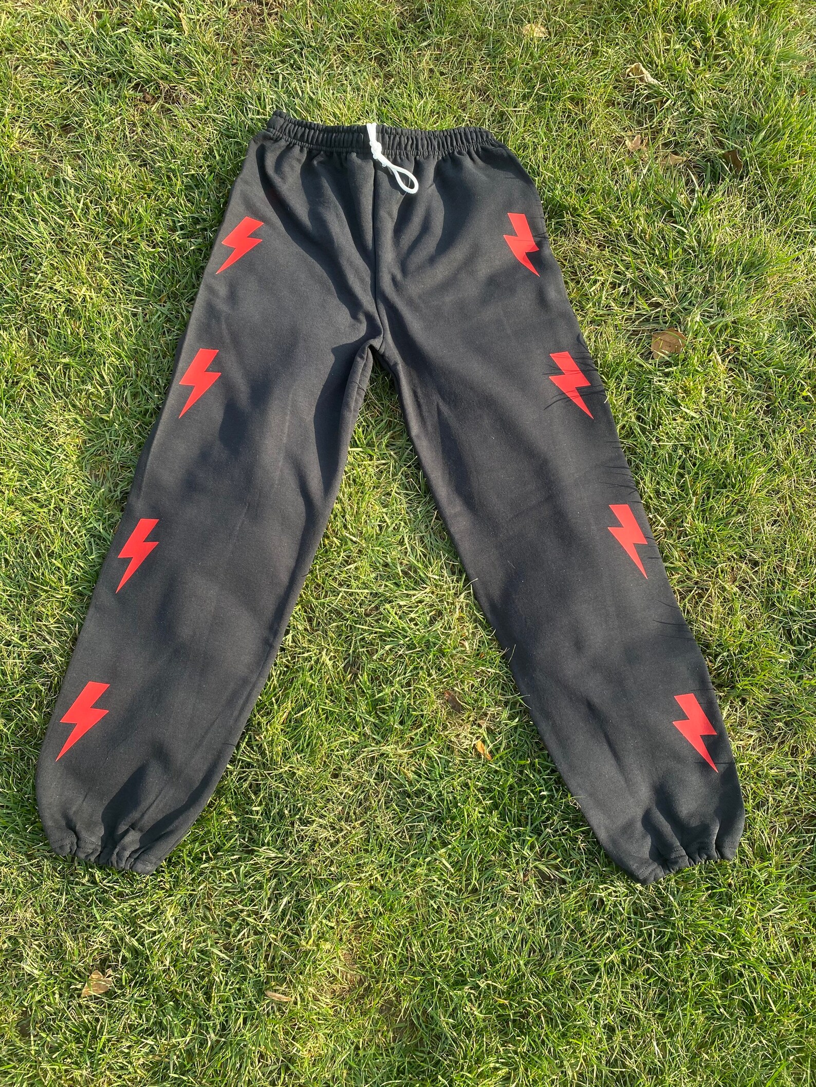 blue lightning sweatpants