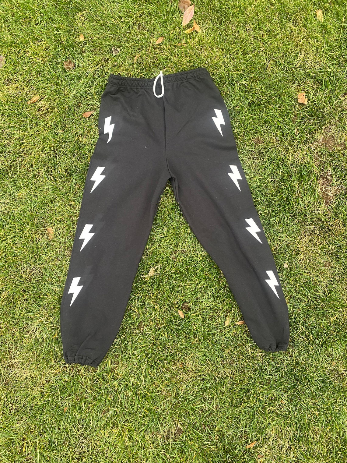 blue lightning sweatpants