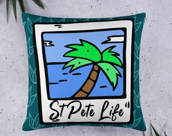 St Pete Life soda pillow, throw pillow, Tampa Bay, Florida