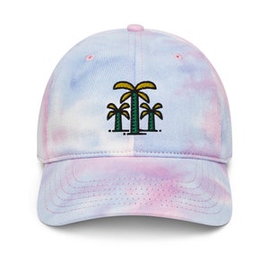 3 Palms Tie Dye hat, St Pete, Tampa Bay, Florida
