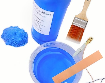 Copper Plating Kit, 32oz Solution, Anode, Brighteners, Power Supply, Tutorial, Bright Electroplating, Metalworking, 1 Quart