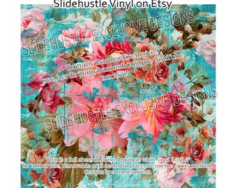 Brittany Barnes, Printed Adhesive Vinyl, Tumbler Vinyl, Printed Vinyl, Vinyl Border Sheet, Glitter Tumbler Vinyl, Indoor Use, VF156B FS1