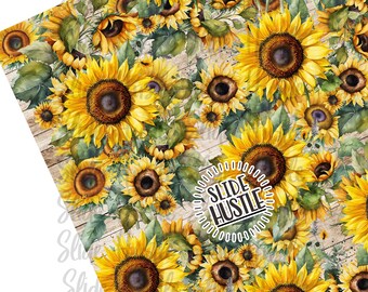 Sunflower Vinyl, Full Sheet, Sunflowers Tumbler Vinyl