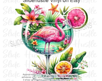 flamingo♡ Flamingo Love - Decal Sticker - Multiple Colors & Sizes