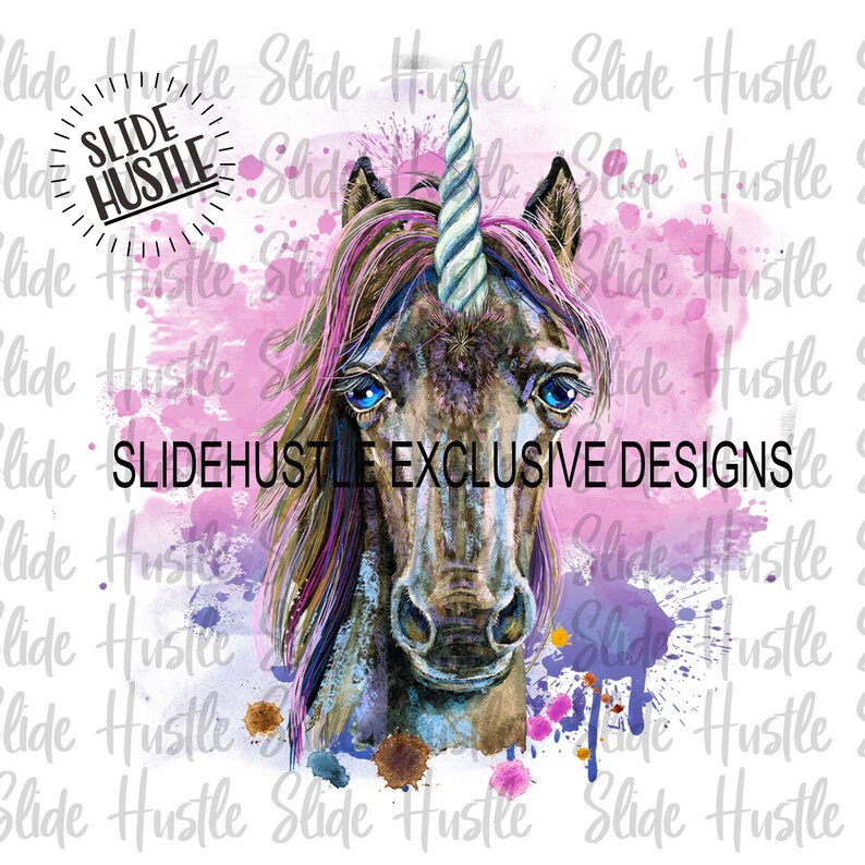 Unicorn Waterslide Tumbler Decal Ready to Use Laser Decal Etsy