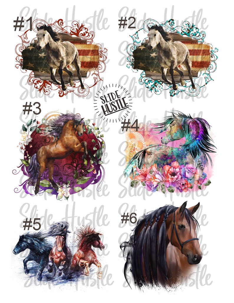 Waterslide Transfers Horse Waterslide Horses Waterslides Etsy