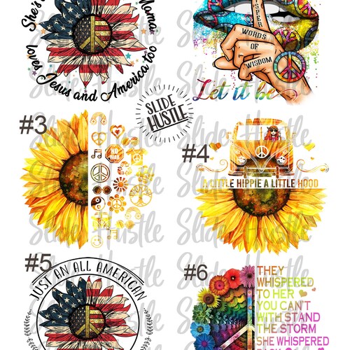 Waterslide Decal Sheet Ready to Use Living Life Heifer Etsy