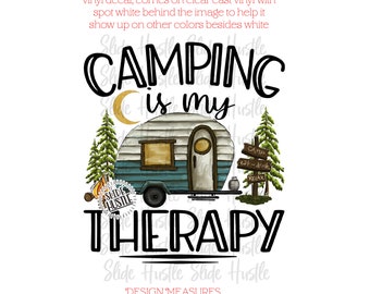 Cute Camper Vinyl Decal, Indoor use, Camping Decal, Removable vinyl, Spot White, Tumbler decal, ready to use, Tumbler Decal, V4 S2 D1