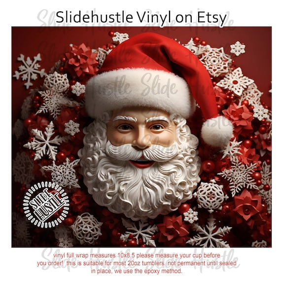 Retro Santa Printed Vinyl or HTV Bundle