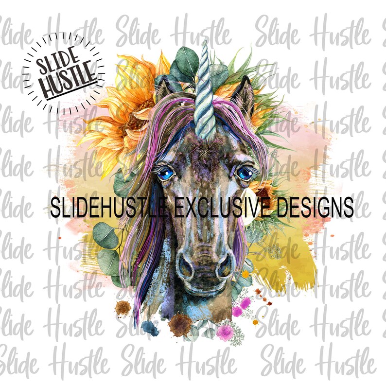 Unicorn Waterslide Tumbler Decal Ready to Use Laser Decal Etsy