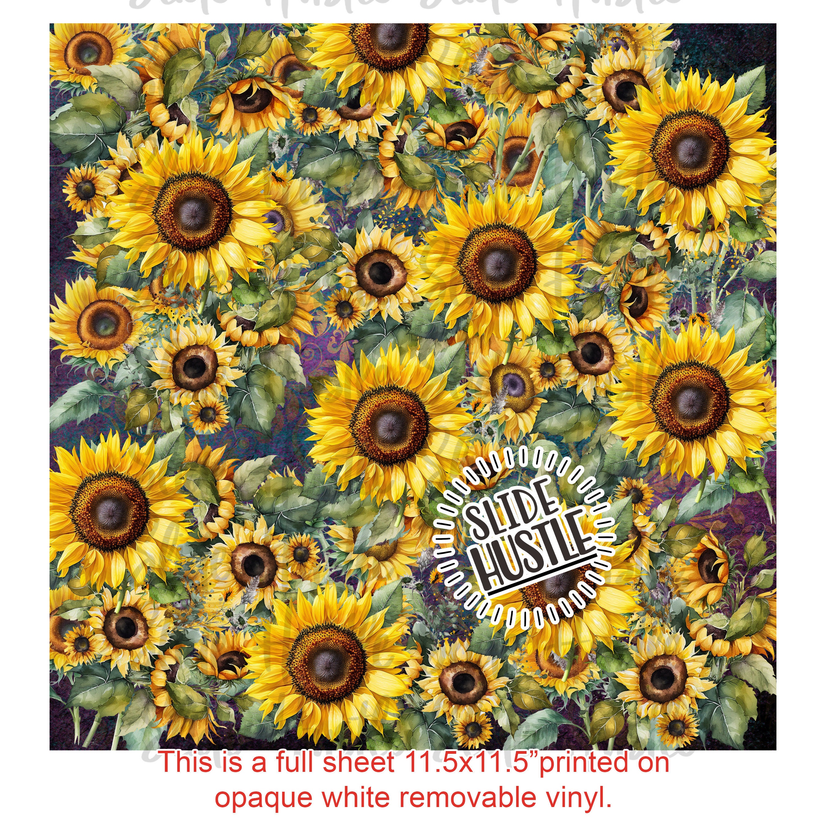 Sunflower.kページ Sunflower Vinyl, Full Sheet, Sunflowers Clear Cast Adhesive Vinyl