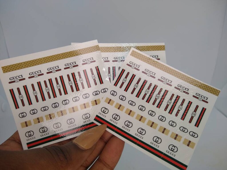 Gu Nail Decals Etsy