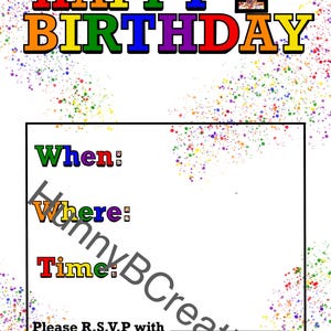 Custom Birthday Party Invitations | Custom | Birthday