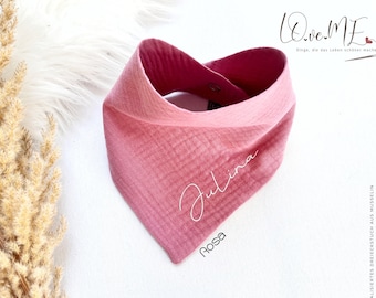 Neckerchief made of muslin 100% cotton Oeko-Tex 100 - personalized