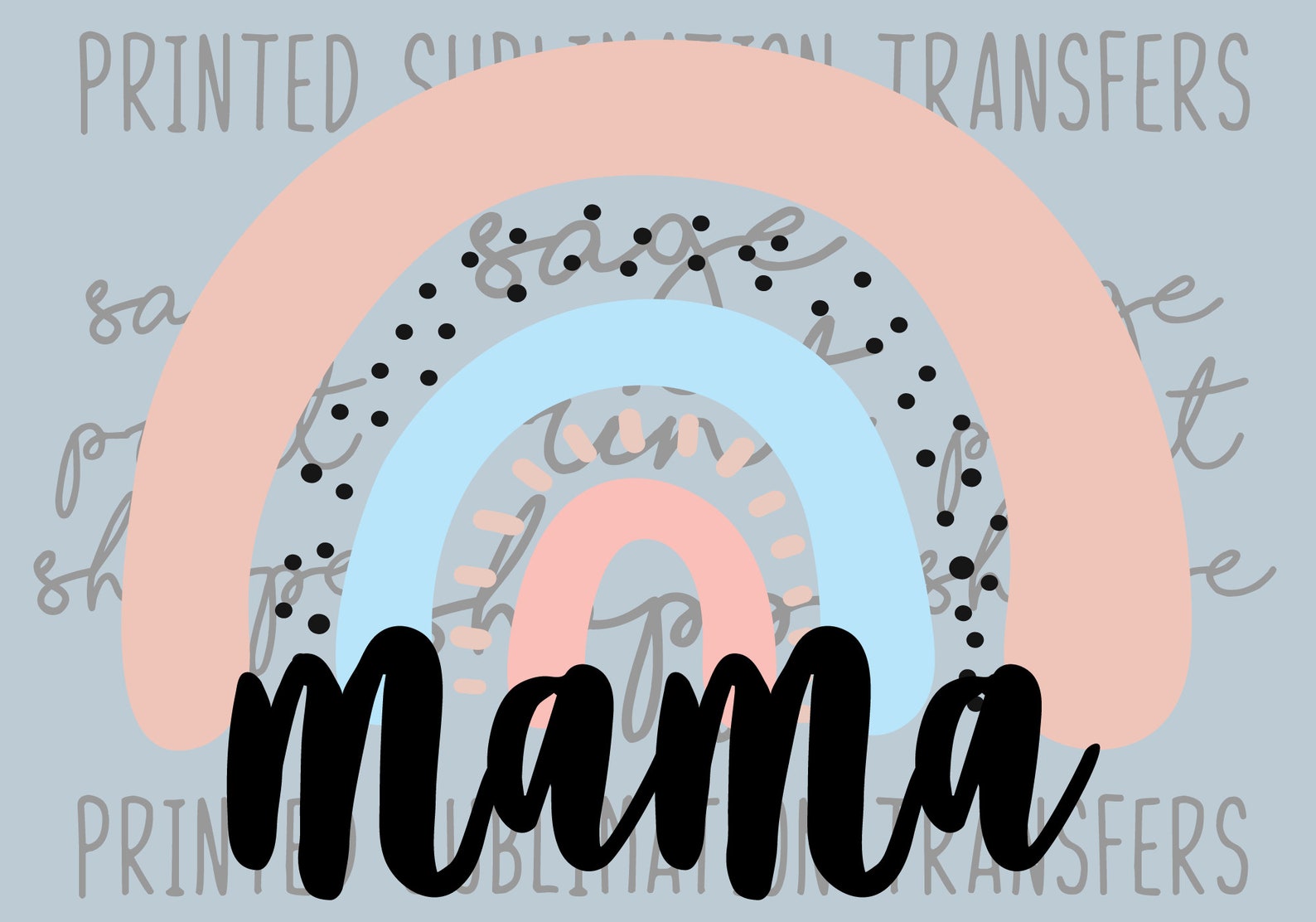 Mama Rainbow Rainbow Mama Rainbow Sublimation Transfer Etsy