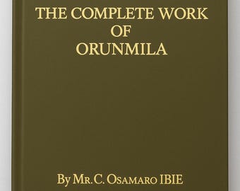 Super rare Ifism THE Complete Work Of ORUNMILA. English Version. Hard Cover