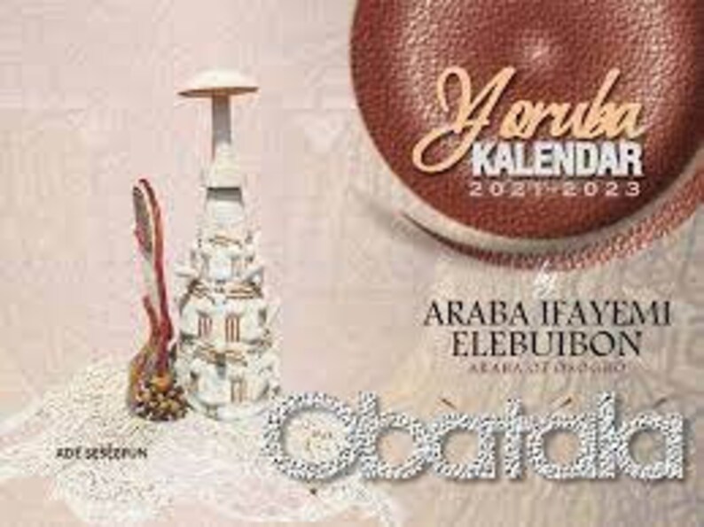Obatala Themed Yoruba Calendar for 20212023 Etsy