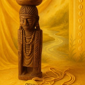 Authentische traditionelle Yoruba OSUN spirituelle Statue OSHUN Ikone
