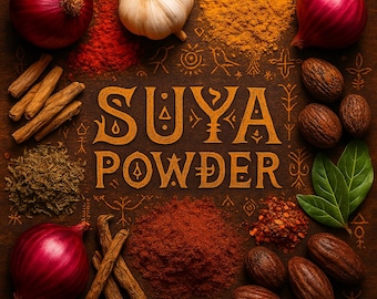 Especias Suya recién molidas: auténtico condimento nigeriano de cacahuete (mezcla de 280 g)