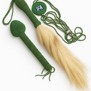 Beaded Iroke Ifa Irukere and Necklace Gift Set for Babalawo and Iyanifa