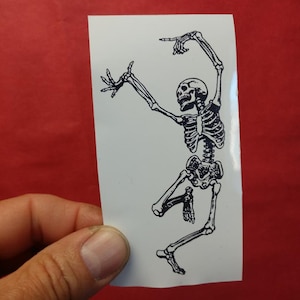 Dancing skeleton sticker, decal, skeleton sticker, Halloween sticker, skeleton decal, dancing skeleton decal, cool sticker, trendy sticker,