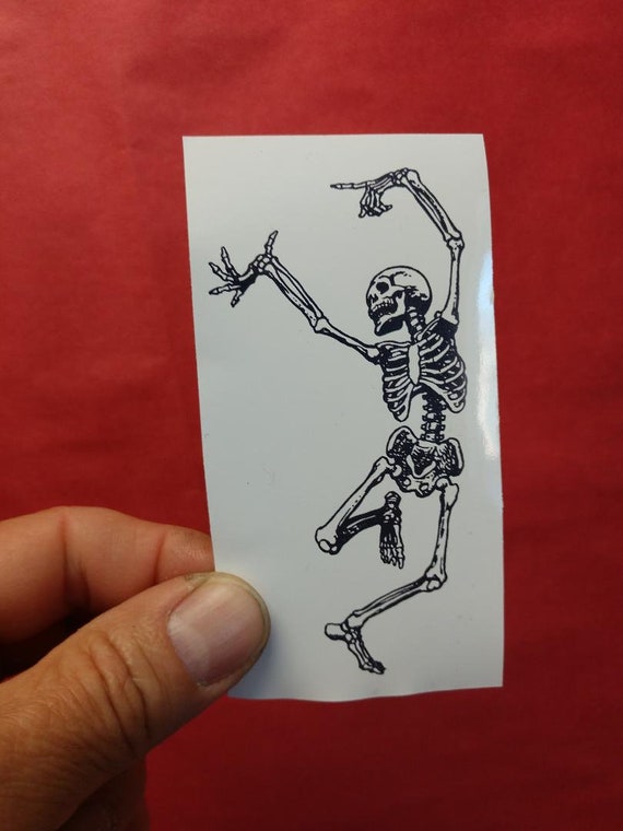 Tanzende Skelett Sticker Aufkleber Skelett Sticker Etsy