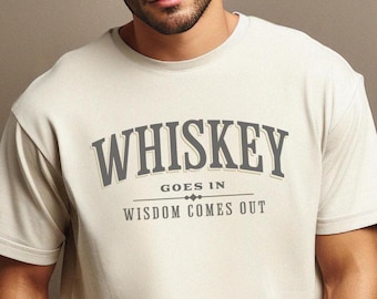 Whiskey Wisdom Comfort Colors Shirt: Relaxed Fit Tee
