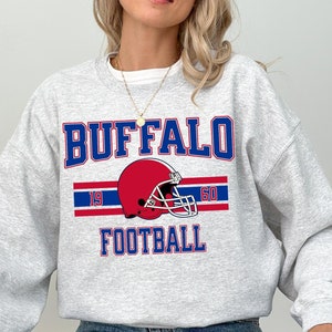 Buffalo Football Sweatshirt: Game Day Cotton-Poly Crewneck