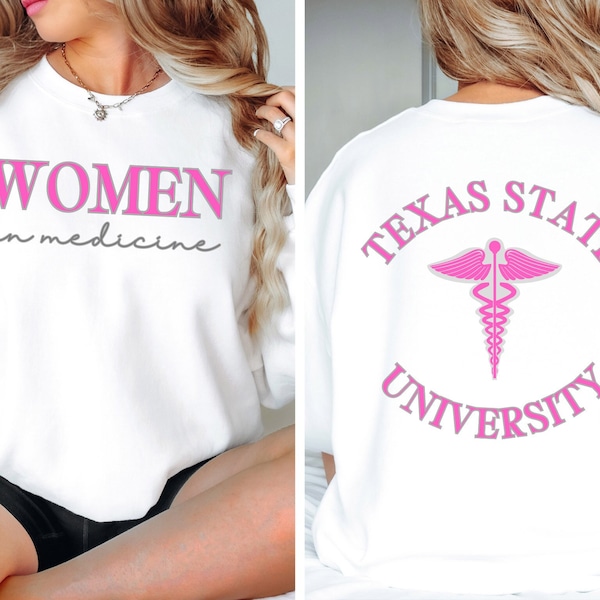 Medical School Sweatshirt, Doctor Sweatshirt, Female MD Sweatshirt, Gift for Woman Doctor, Gift for Female Doctor, Medical School Gift